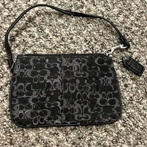 Coach Black Wristlet